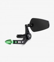 Protector de Maneta Embrague / Freno Puig Con Retrovisor Pro Universal Verde 21440V+21441V