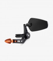 Puig Universal Pro Mirror Clutch / Brake Lever Guard in Orange 21440T+21441T