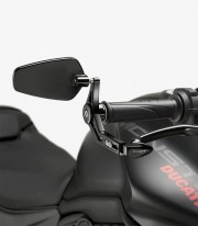 Puig Universal Pro Mirror Clutch / Brake Lever Guard in Black 21440N+21441N