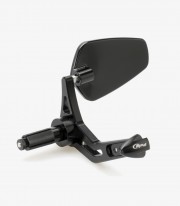 Protector de Maneta Embrague / Freno Puig Con Retrovisor Pro Universal Negro 21440N+21441N