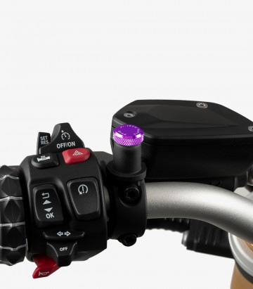 Puig Mirror Thread Caps Purple 21805L for several models of BMW