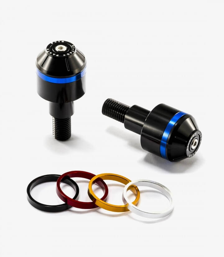 Contrapesos Cortos con aro Puig color Negro para BMW C600 Sport, C650 GT