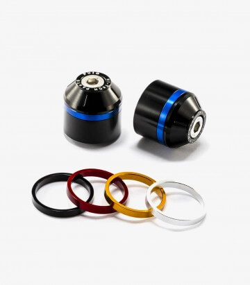 Contrapesos Cortos con aro Puig color Negro para BMW F700/800 GS, R1200 RS