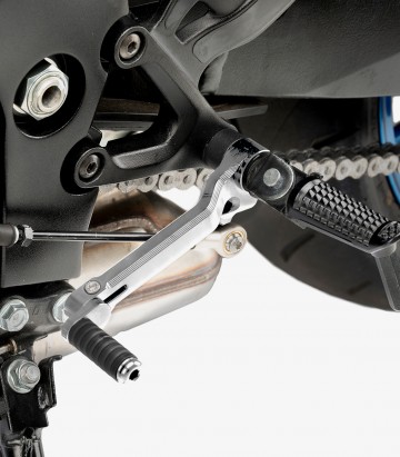 Hebel Schaltung Puig 22121P für Suzuki GSX-S1000 (22-26) in der Farbe Silber