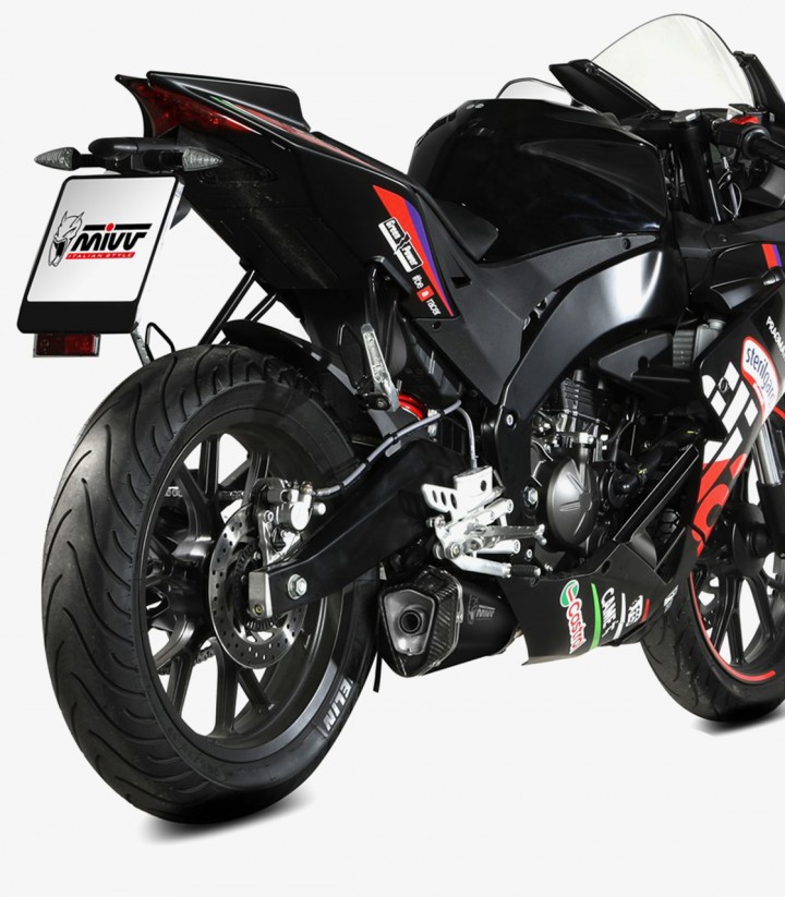 MIVV Delta Race Auspuff Schwarz für Aprilia RS 125 (25-26), Tuono 125 (25-26) A.022.LDRB