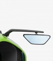 Retrovisores Aileron Puig en Negro Kawasaki Ninja 400, ZX-6R / 10R / 10RR (18-26) 21285N+21286N