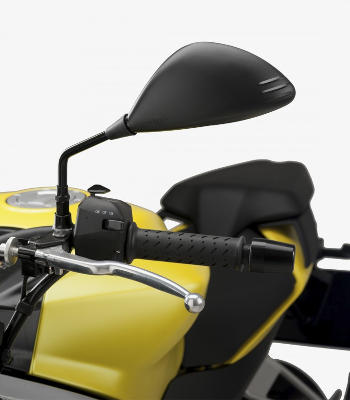 Puig Aileron Mirrors in Black M10x1.25 and M8 3574N+3575N