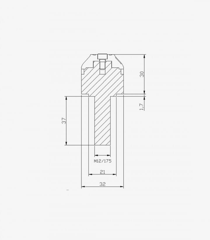 Puig Short with ring Bar Ends in Black for BMW F800 R, S1000 R/RR