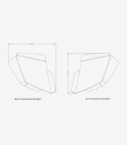  Yamaha Tracer 7 / GT (21-24), Tracer 700 / GT (20) Puig Dark Smoked handguard extensors 20436F