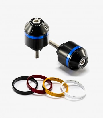 Puig Lenkerendgewichte Kurz mit Ring 8070N in Schwarz für Honda VFR800F (14-18)