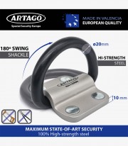 Anclaje Antirrobo para Suelo o Pared Artago 60