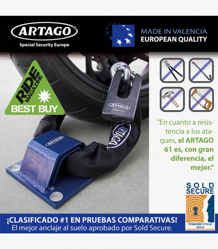 Anclaje Antirrobo para Suelo o Pared Artago 61