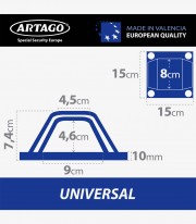 Anclaje Antirrobo para Suelo o Pared Artago 61