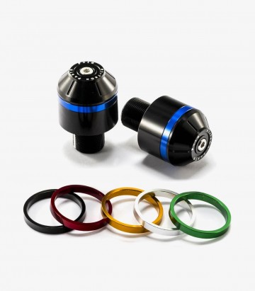 Puig Short with ring Bar Ends in Black for Kawasaki ZX-6/10R