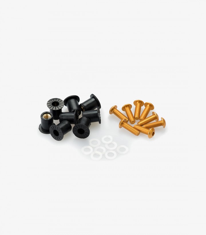 Blister Pack 6 Tornillos M5 con Silentblocks Amarillo Puig 0957G
