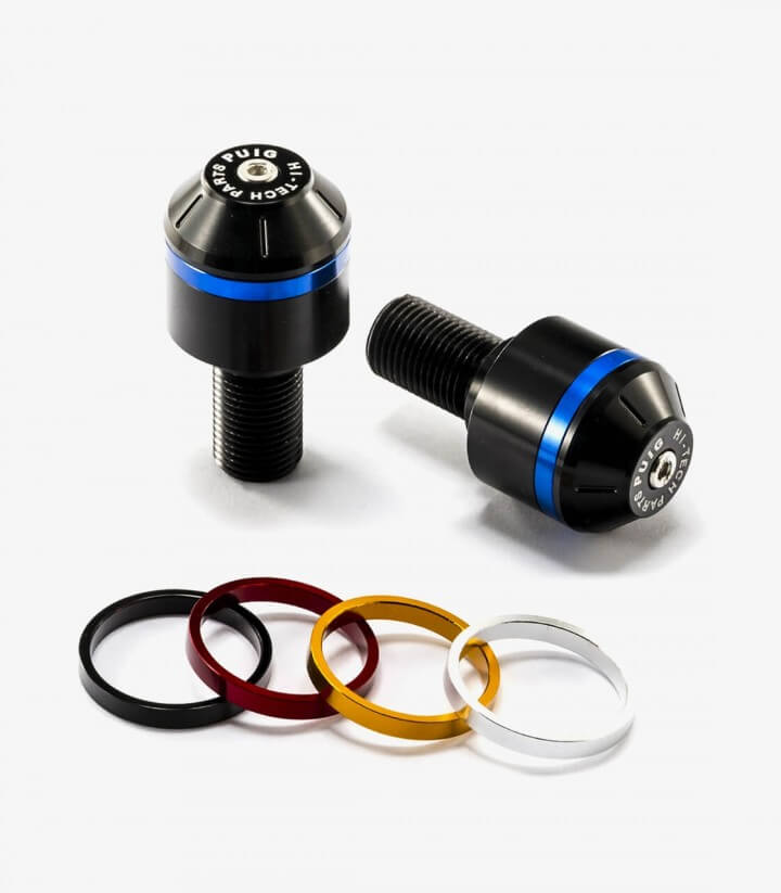 Contrapesos Cortos con aro Puig color Negro para Mv Agusta Brutale 675/800/R