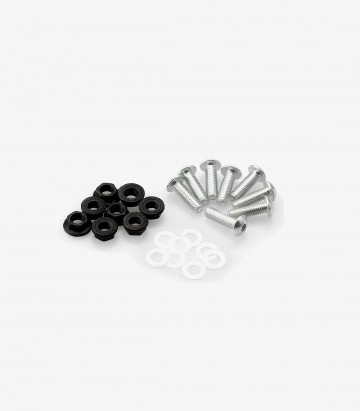 Puig 6 M5 Screws Kit with Nuts in Silver 0956P