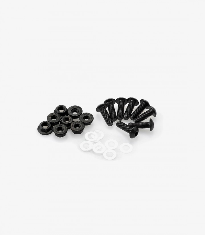 Blister Pack 6 Tornillos M5 con Tuercas Negro Puig 0956N