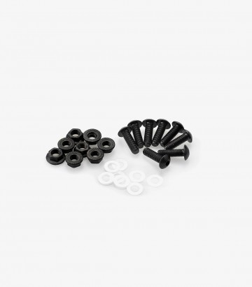 Blisterpackung 6 Schrauben M5 mit Muttern Schwarz Puig 0956N