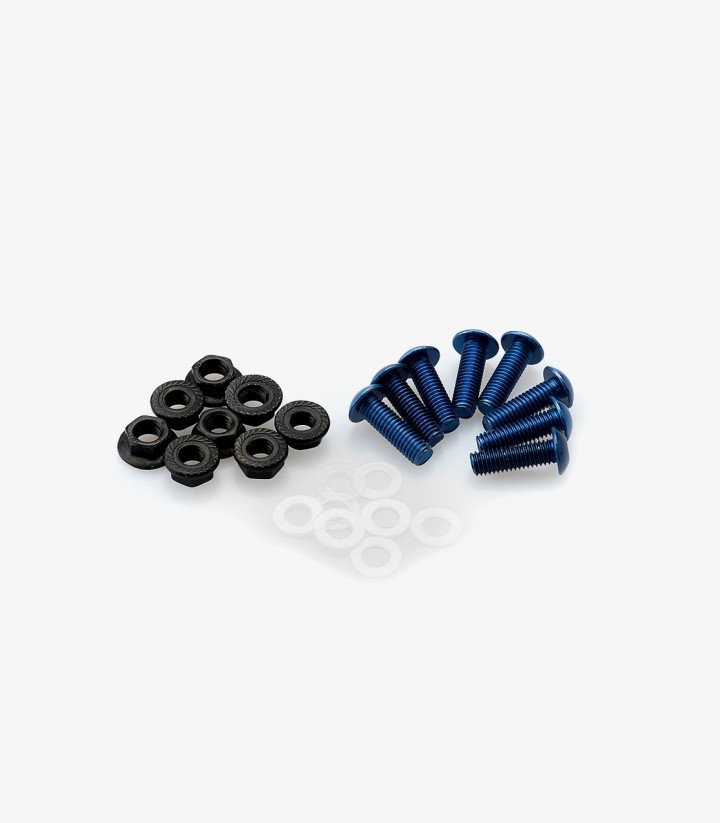 Blister Pack 6 Tornillos M5 con Tuercas Azul Puig 0956A