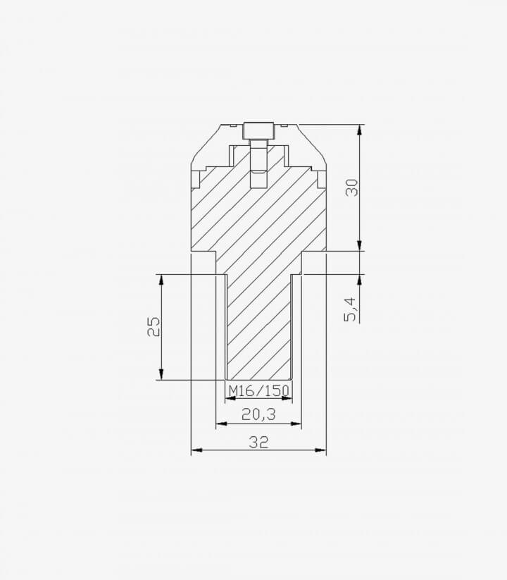Contrapesos Cortos con aro Puig color Negro para Mv Agusta Brutale 675/800/R