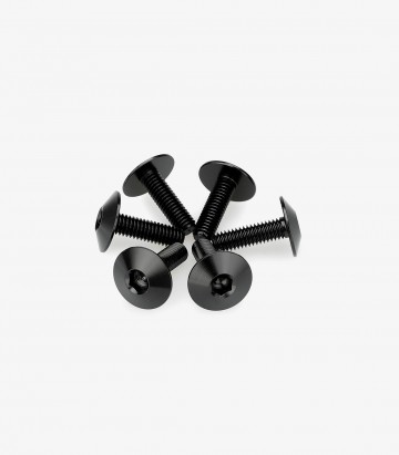 Kit 6 Schrauben M6x20 mit Kopf Ø 16,8 mm Schwarz Puig 21765N