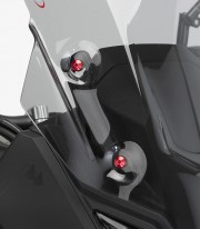 Kit 6 Tornillos M5x15 con Cabeza Ø11,8mm Rojo Puig 21763R