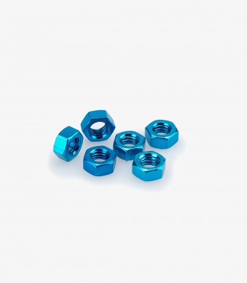 Puig 6 M8 Nuts in Blue 0863A