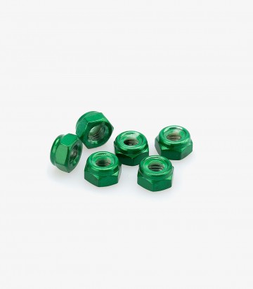 Blister 6 Tuercas Autoblocante M8 Verde Puig 0832V