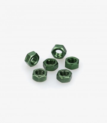 Blister 6 Tuercas M6 Verde Puig 0764V