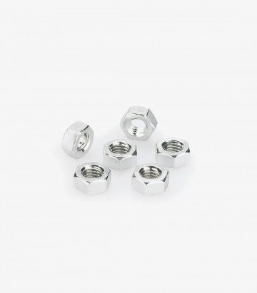 Puig 6 M6 Nuts in Silver 0764P