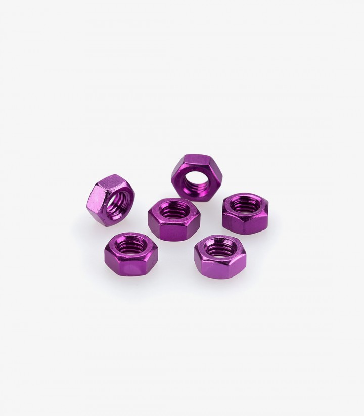 Blister 6 Tuercas M6 Lila Puig 0764L