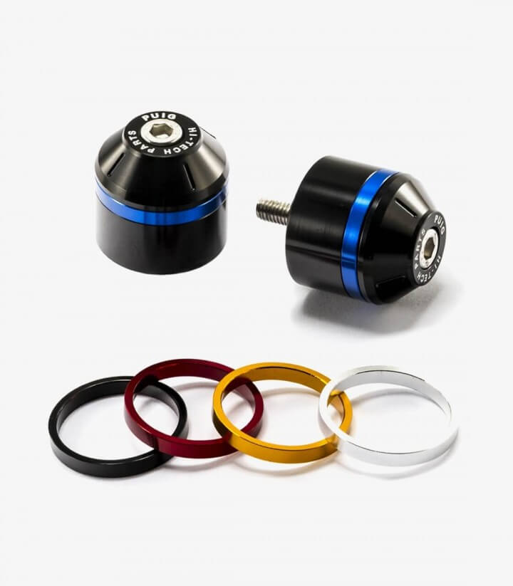 Puig Lenkerendgewichte Kurz mit Ring 8159N in Schwarz für Triumph Tiger Sport 1050 (13-20)
