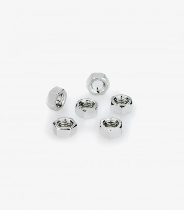 Puig 6 M5 Nuts in Silver 0763P