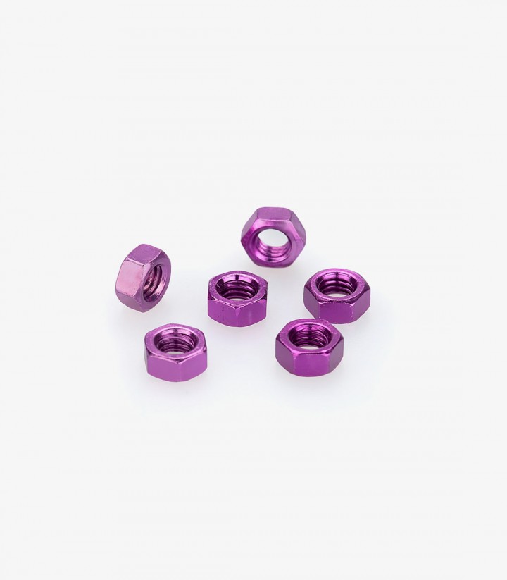 Blister 6 Tuercas M5 Lila Puig 0763L