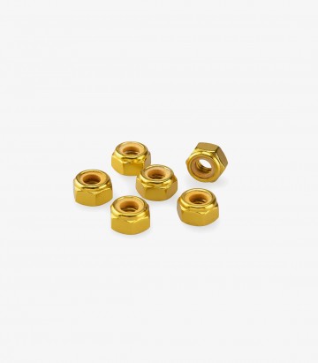Puig 6 M6 Self-Locking Nuts in Yellow 0736G