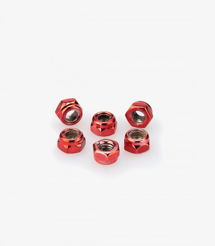 Blister 6 Tuercas Autoblocante M5 Rojo Puig 0735R