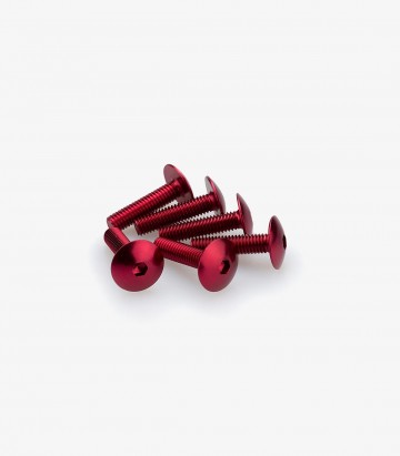 Blister 6 Tornillos Abombados M6x25mm Rojo Puig 0689R