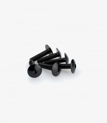 Blister mit 6 Linsenkopfschrauben M6x25 mm in Schwarz Puig 0689N
