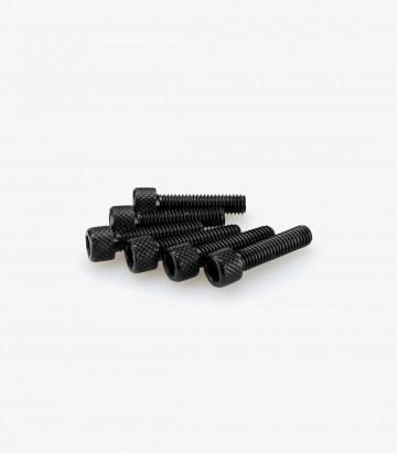 Puig 6 M6x25mm Allen Screws in Black 0544N