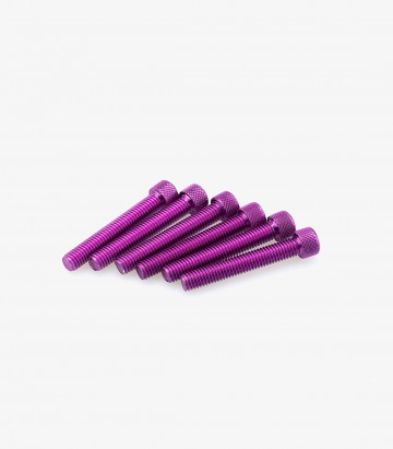 Puig 6 M8x50mm Allen Screws in Purple 0524L
