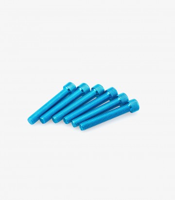 Blister mit 6 Inbusschrauben M8x50 mm in Blau Puig 0524A