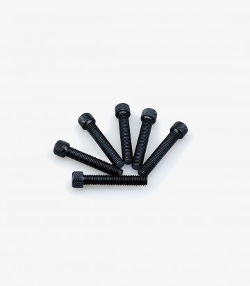 Blister mit 6 Inbusschrauben M8x45 mm in Schwarz Puig 0516N