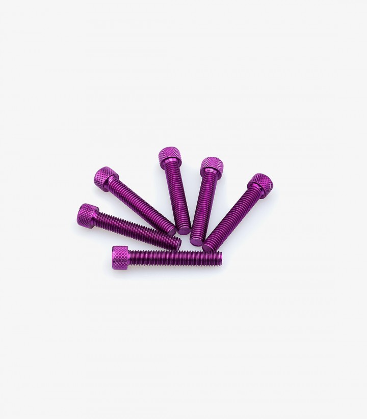Blister 6 Tornillos Allen M8x45mm Lila Puig 0516L