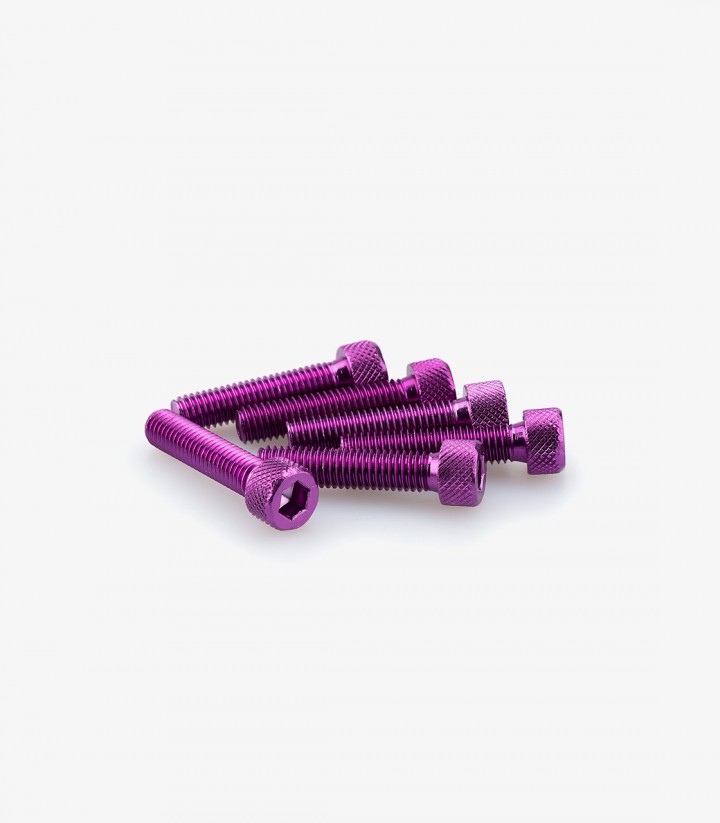Blister 6 Tornillos Allen M8x35mm Lila Puig 0500L