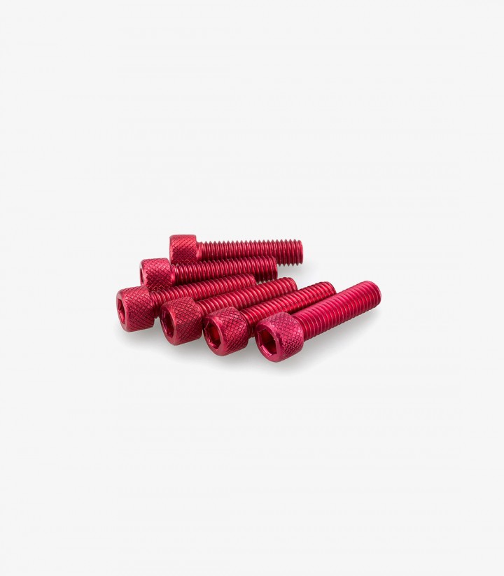 Blister mit 6 Inbusschrauben M8x30 mm in Rot Puig 0473R