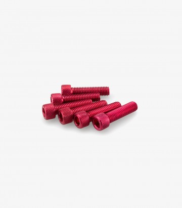 Puig 6 M8x30mm Allen Screws in Red 0473R