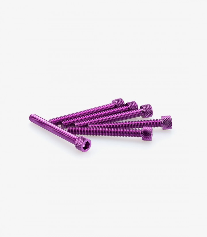 Blister 6 Tornillos Allen M6x50mm Lila Puig 0421L