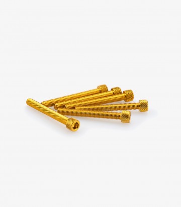 Puig 6 M6x50mm Allen Screws in Yellow 0421G