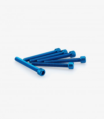 Puig 6 M6x50mm Allen Screws in Blue 0421A